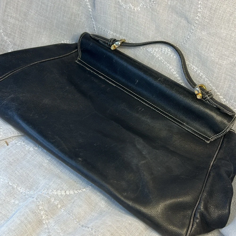 Loewe made in Spain leather briefcase handbag